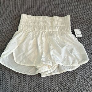 free people shorts, size small, white